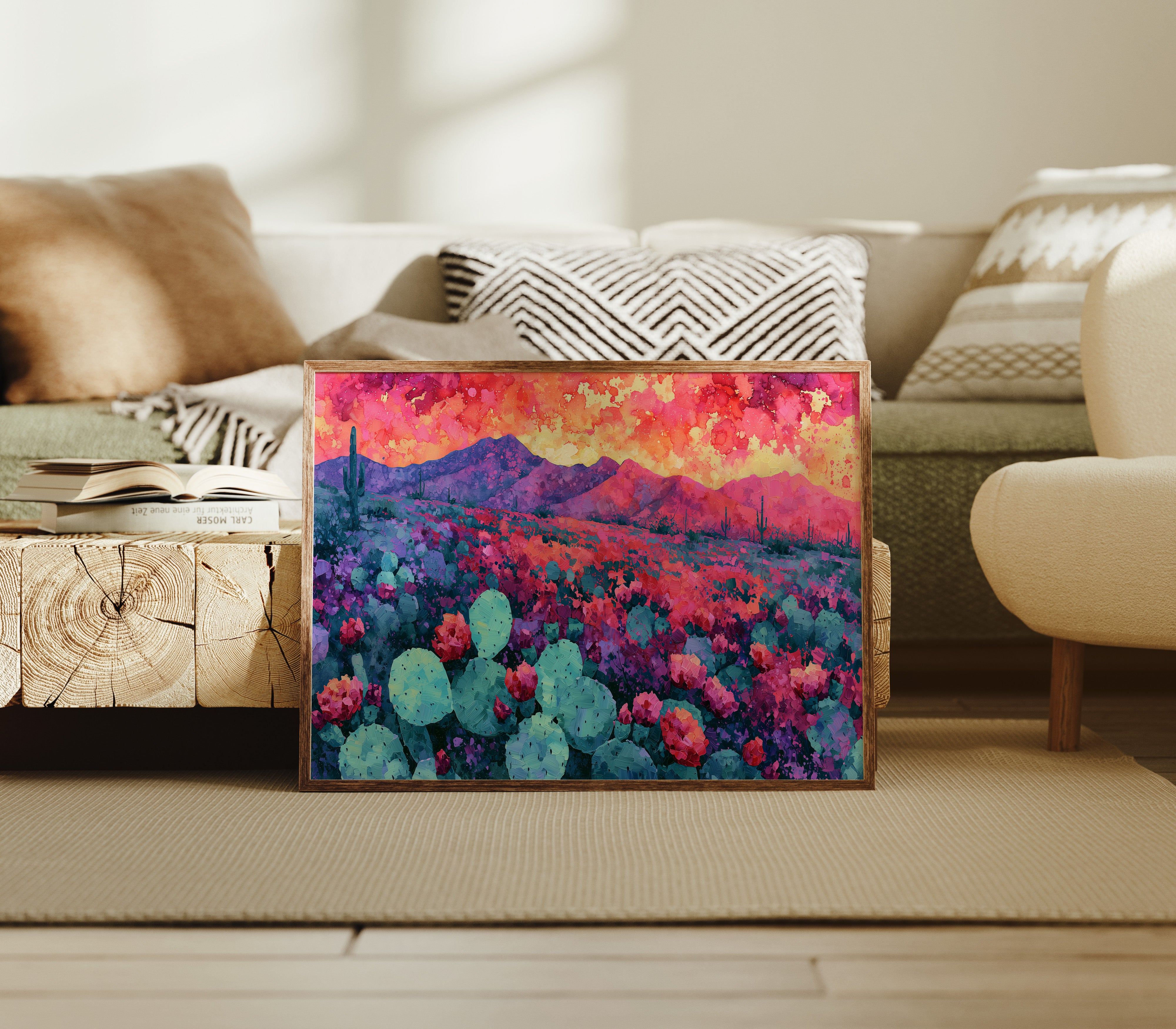 Desert Bloom, Magenta Mountains