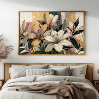 Lily Study, Color Block Botanical