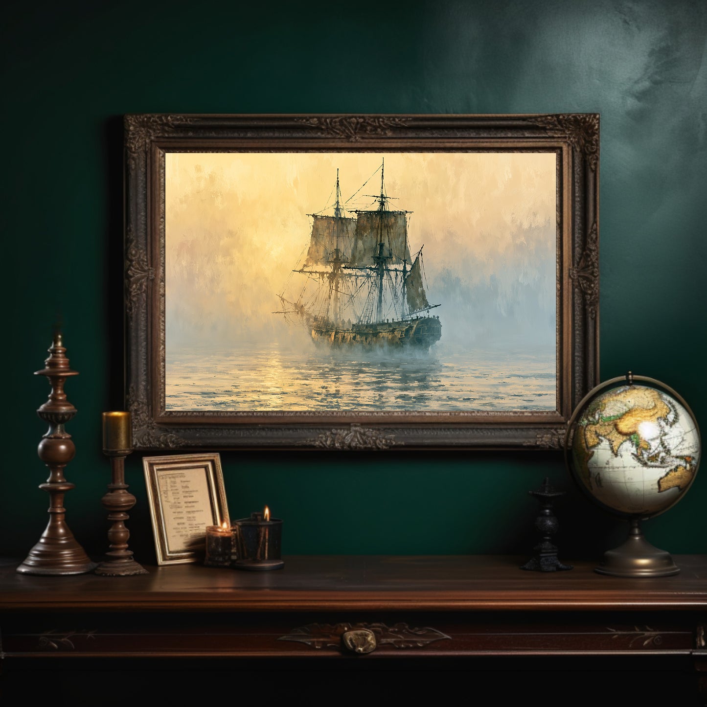 Tall Ship at Golden Dawn