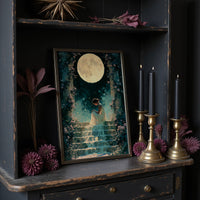 Moonlit Rose Garden Steps