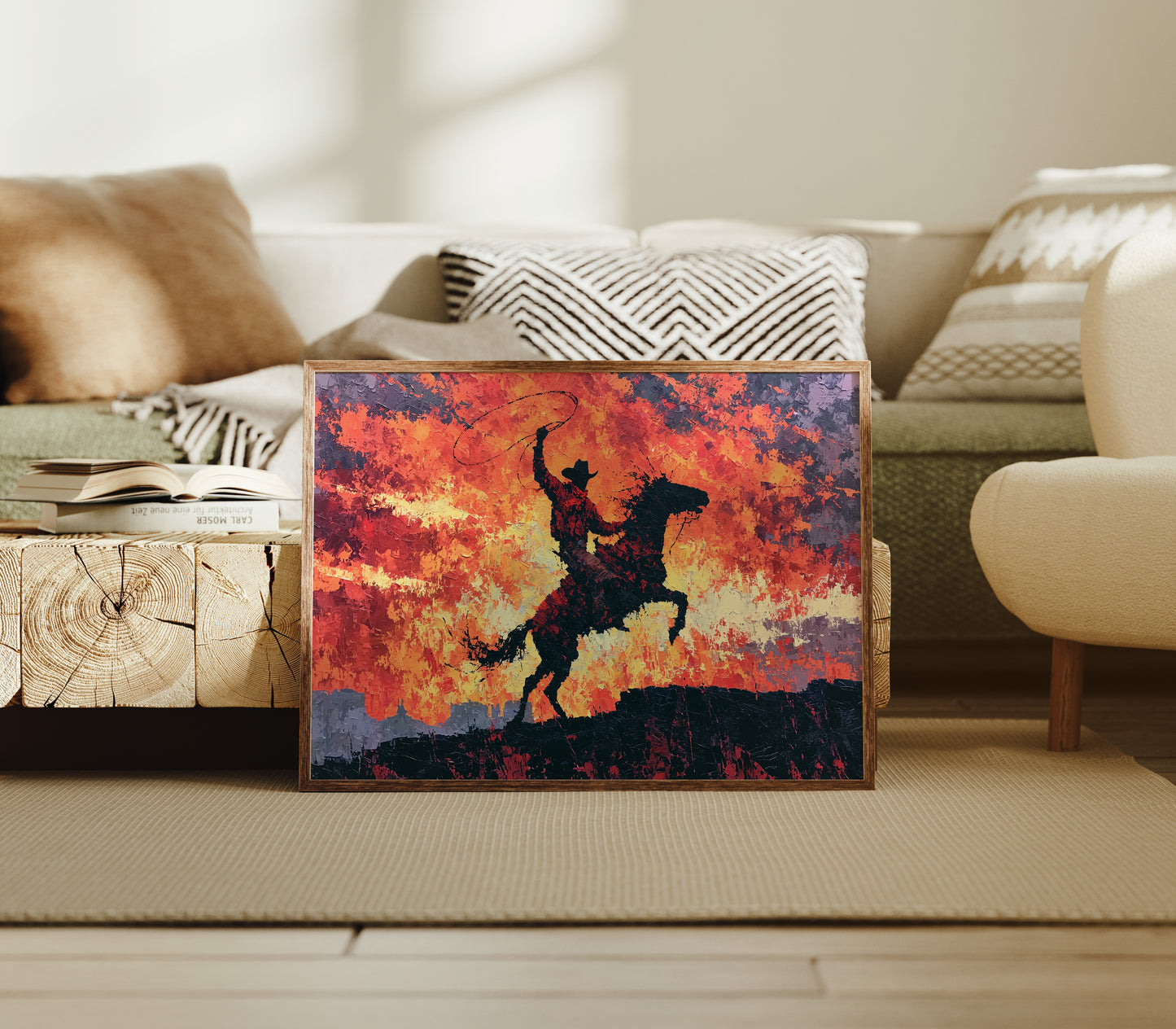 Lasso Under a Burning Sky