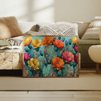 Cactus Bloom, Speckled Turquoise