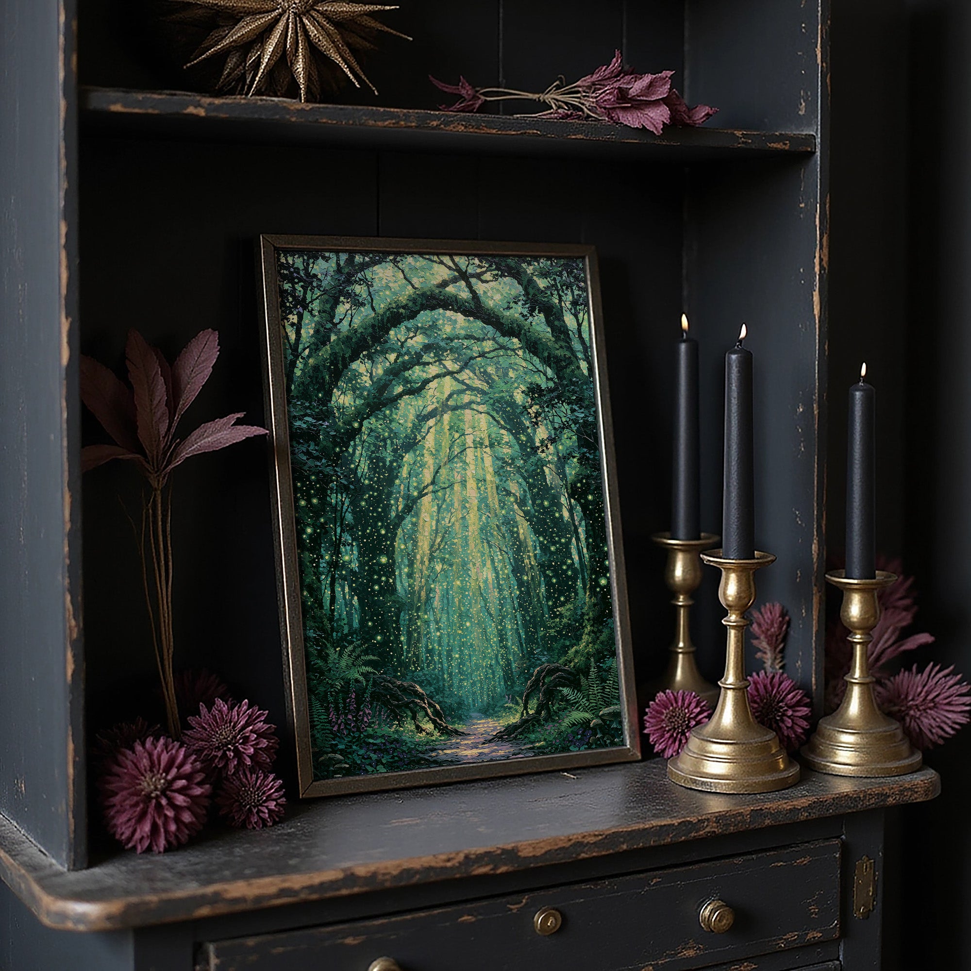 Fireflies Down the Forest Path
