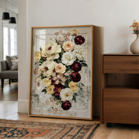 Bouquet on Weathered Stone