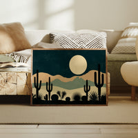 Cactus Garden Beneath the Moon
