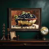 Bowl of Sunlit Grapes