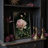 Peony Leans, Two Buds Reach