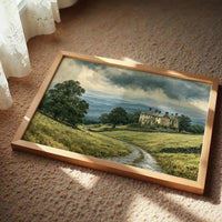Manor House Beneath Storm Clouds