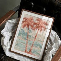 Two Palms Lean In, Coral Heart