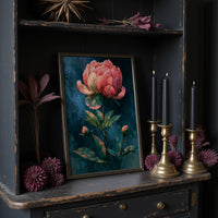 Peony Symmetry, Twin Buds Below