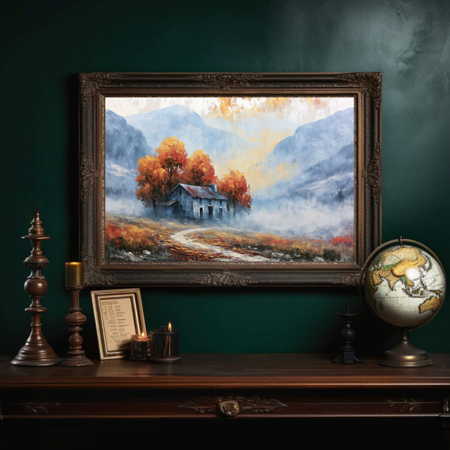 Cabin Where Autumn Settles
