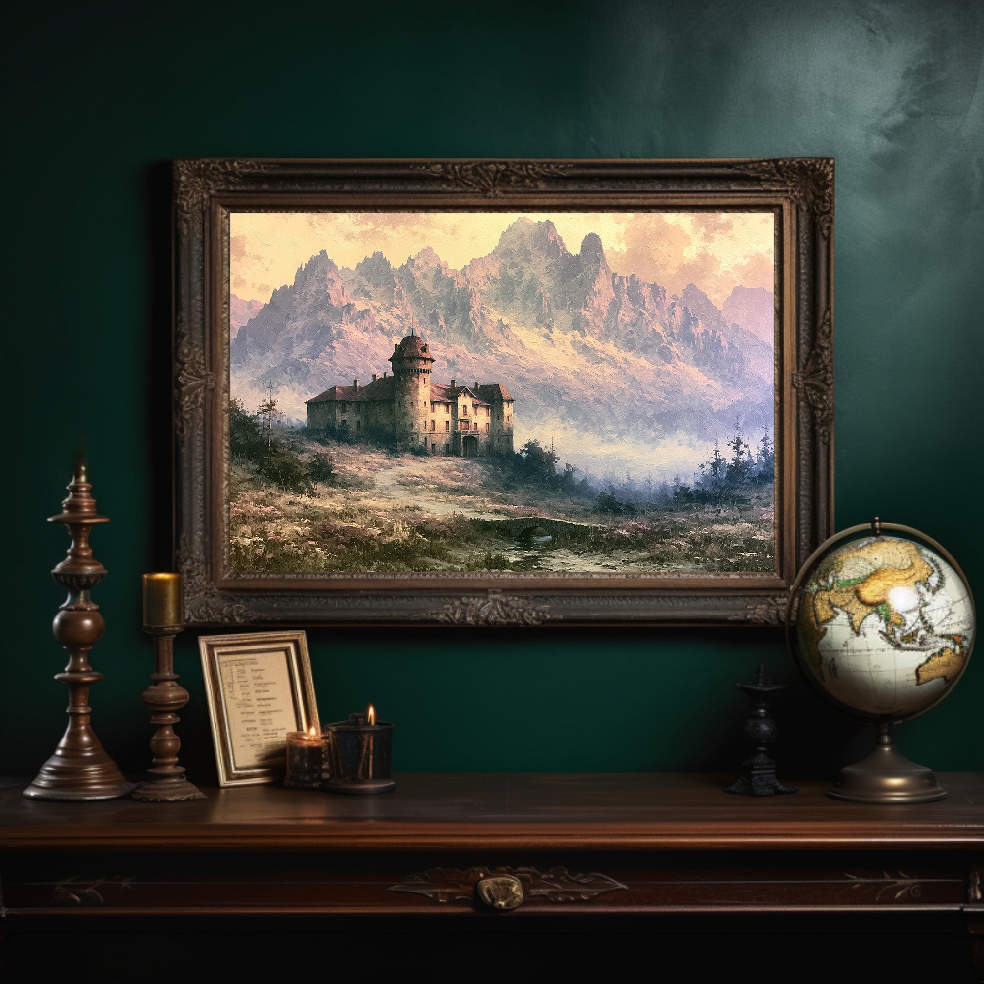 Turreted Manor at Mountain's Edge