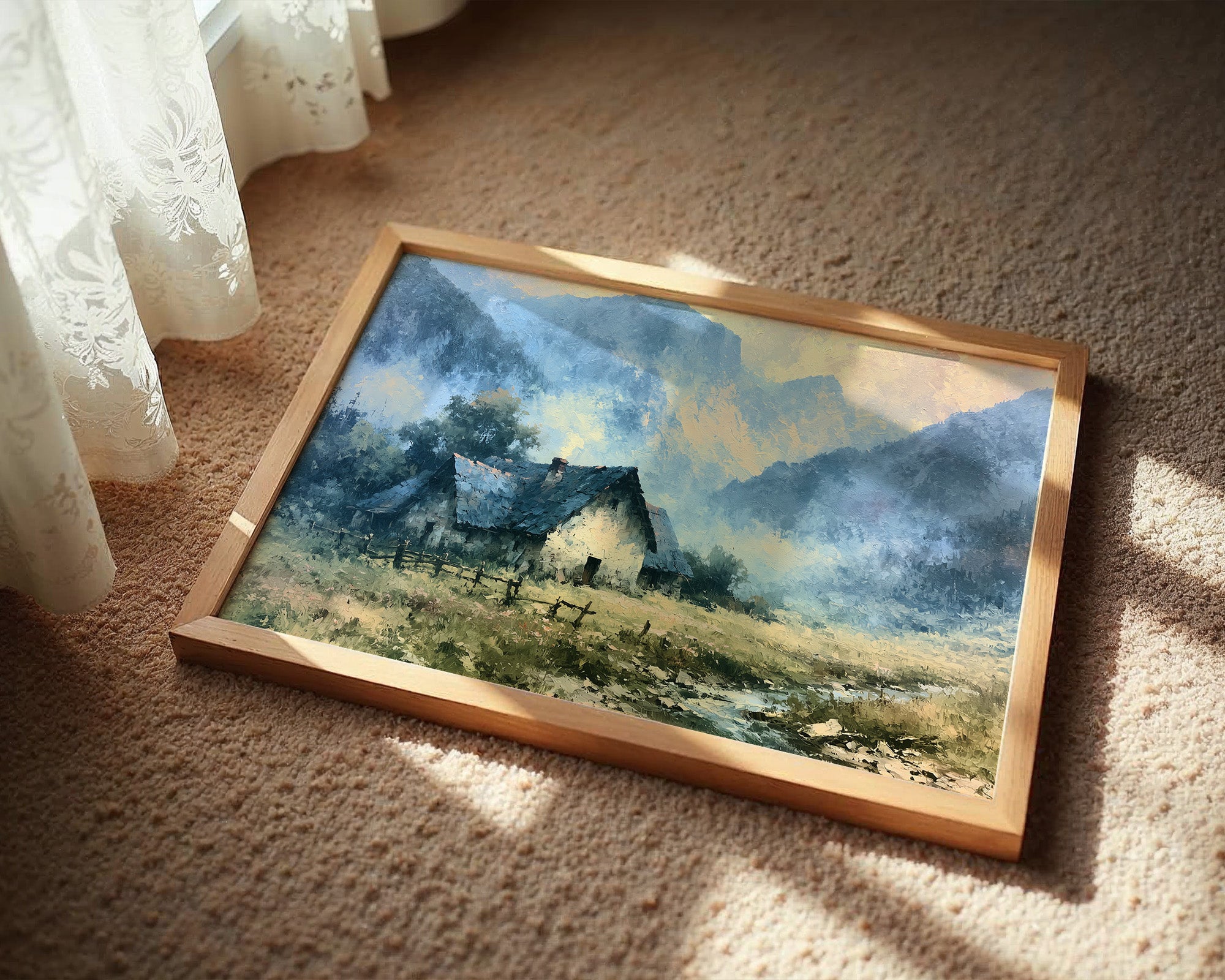 Cottage Beneath the Blue Peaks