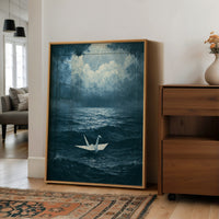 Crane Adrift in Silence