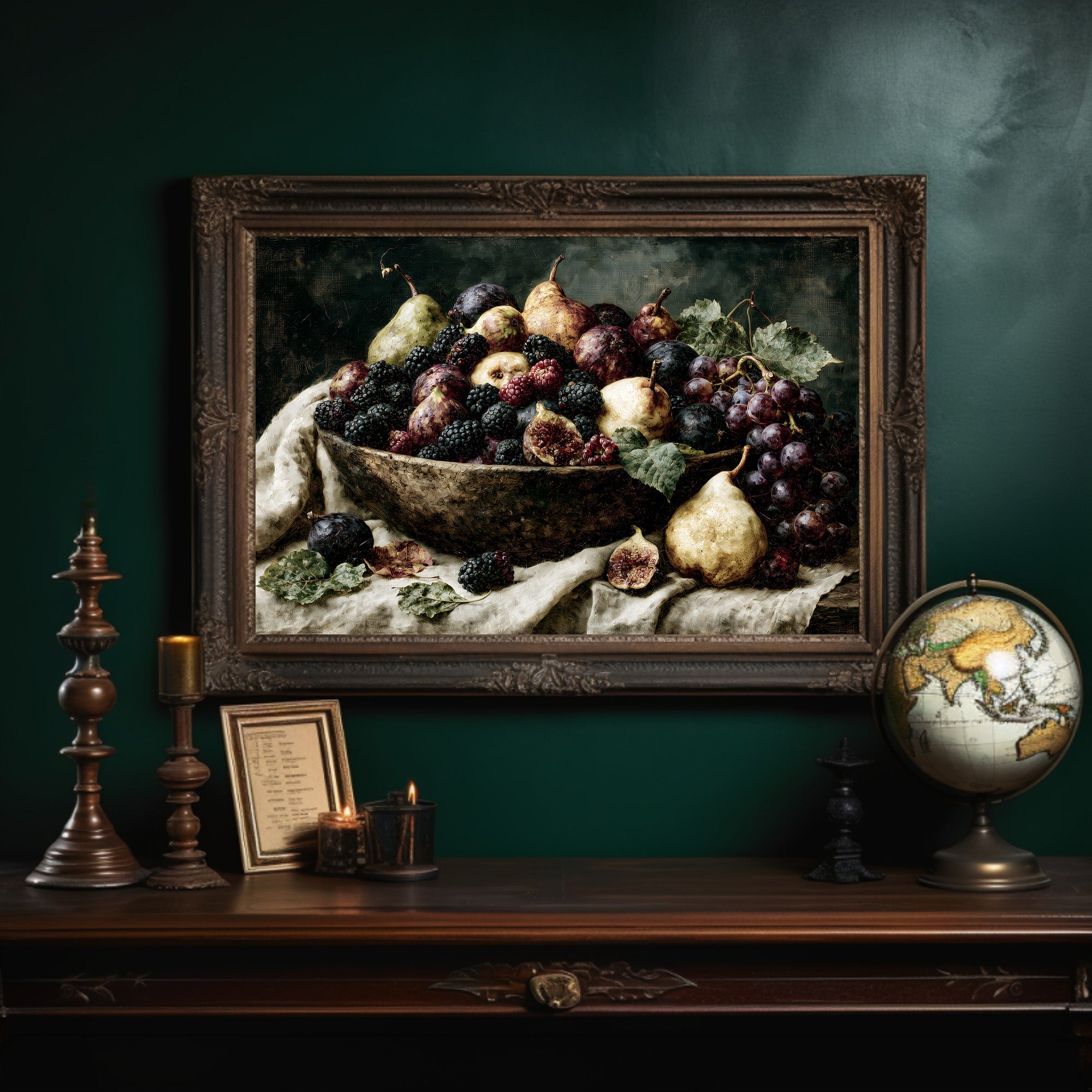 Harvest Bowl of Pears and Figs