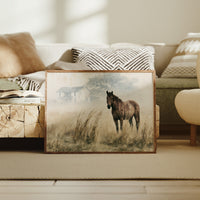 Horse and the Old Homestead