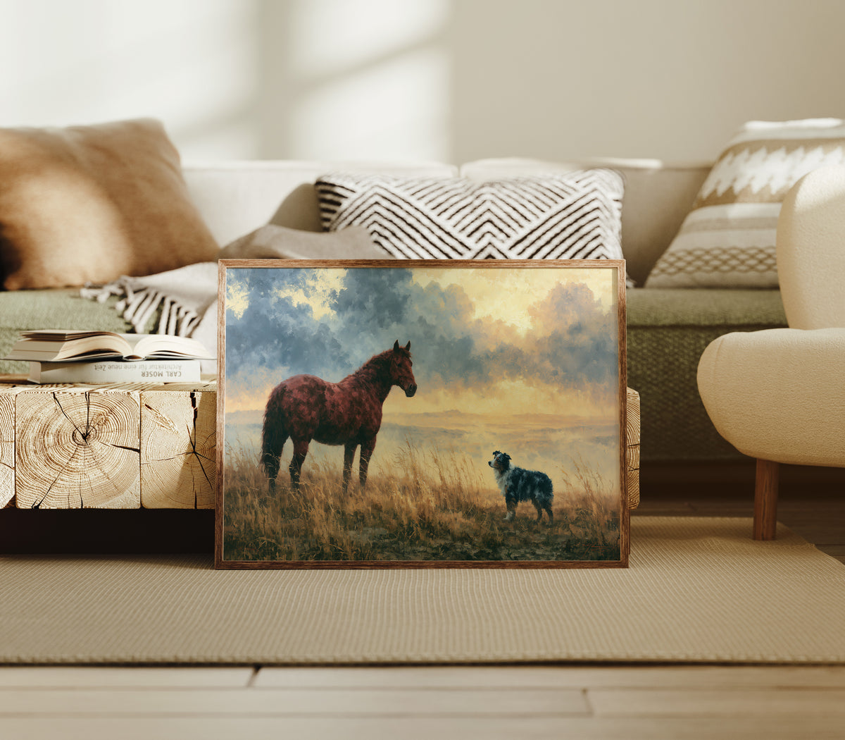 Bay Horse Meets the Shepherd