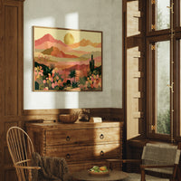Desert Bloom at Golden Hour
