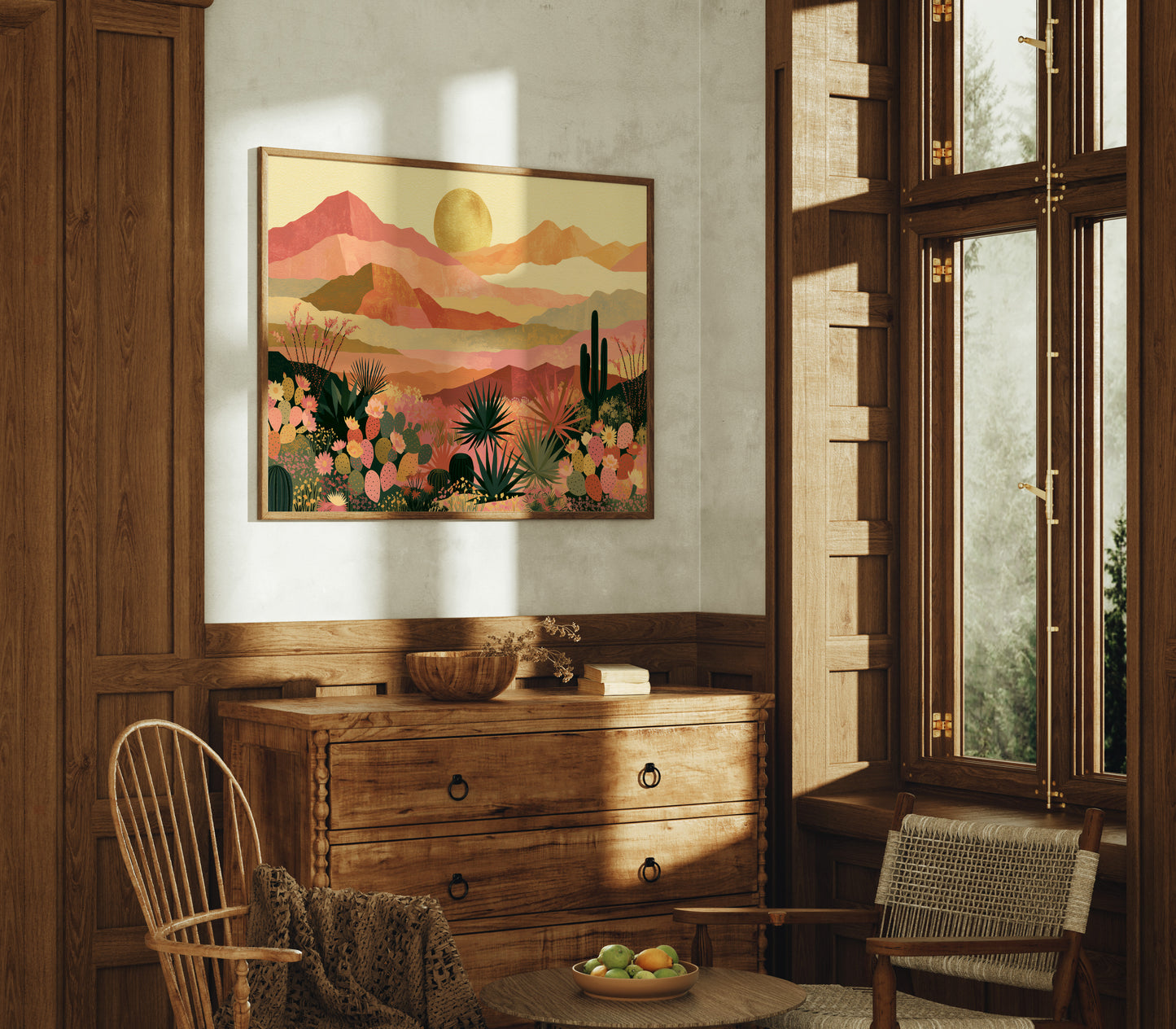Desert Bloom at Golden Hour
