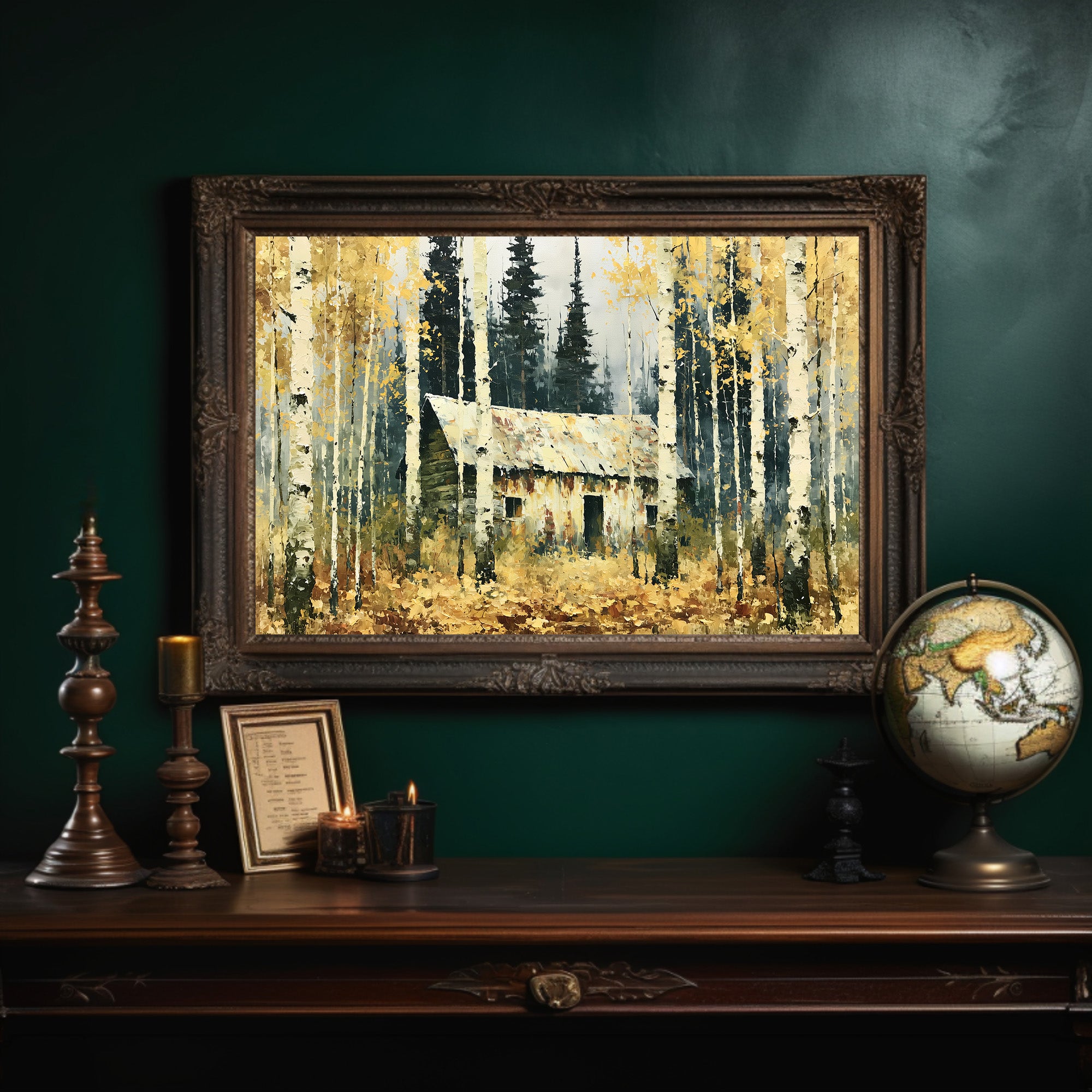 Cabin Lost in the Birches