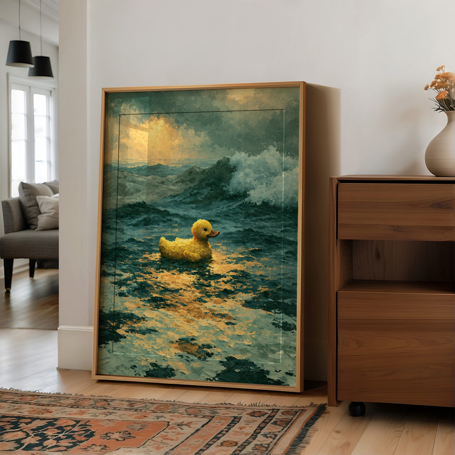 Rubber Duck Takes the Sea