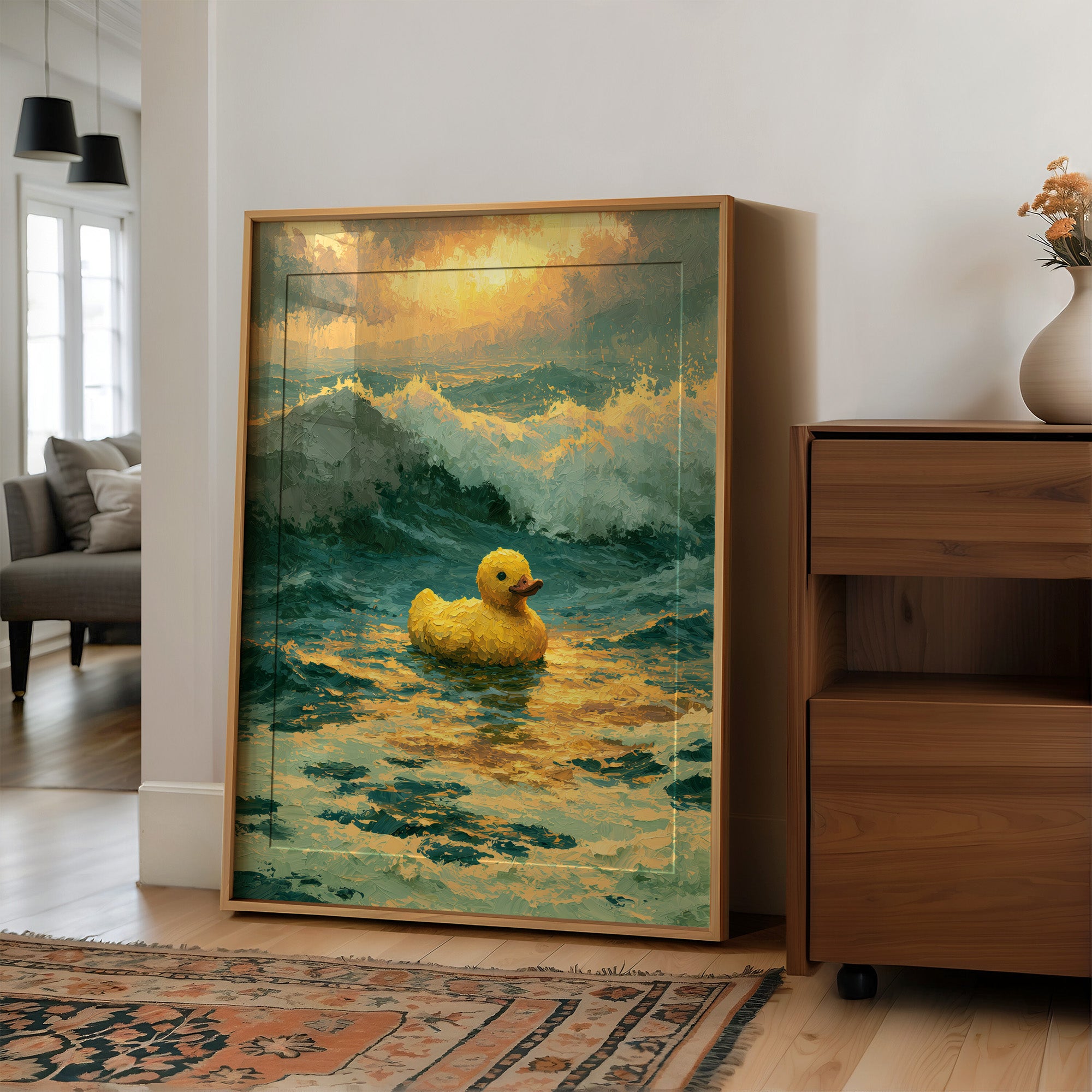 Duck Aglow at Sea