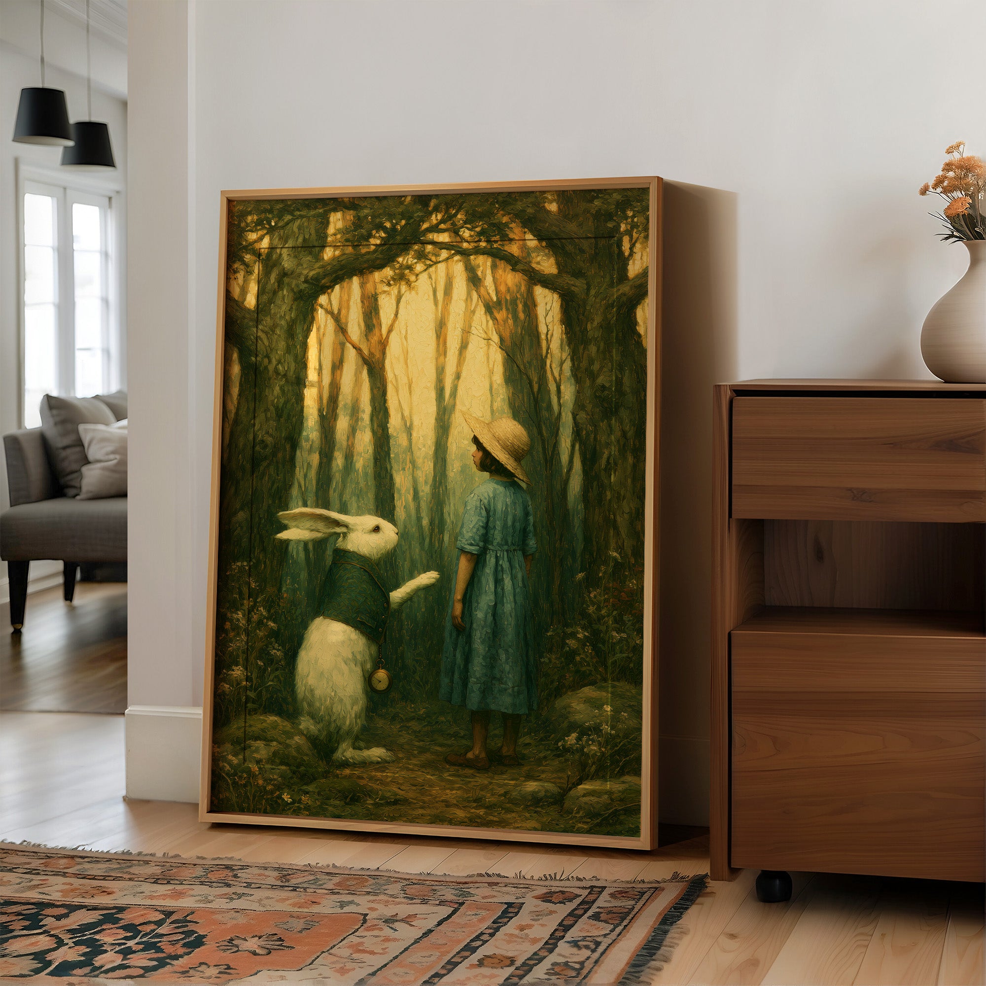 Girl Meets the White Rabbit