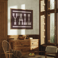 Y'all Western Type Print