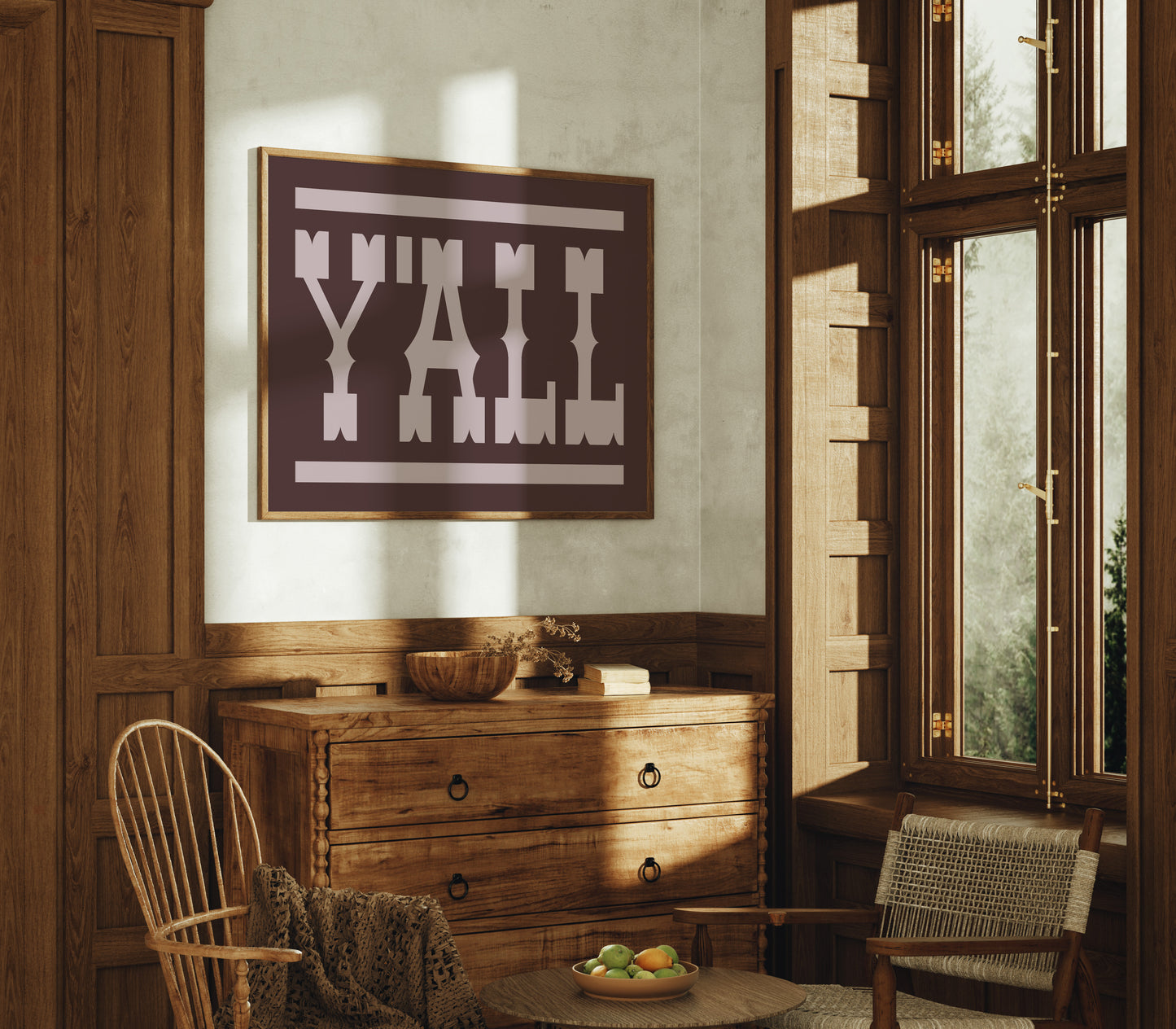 Y'all Western Type Print