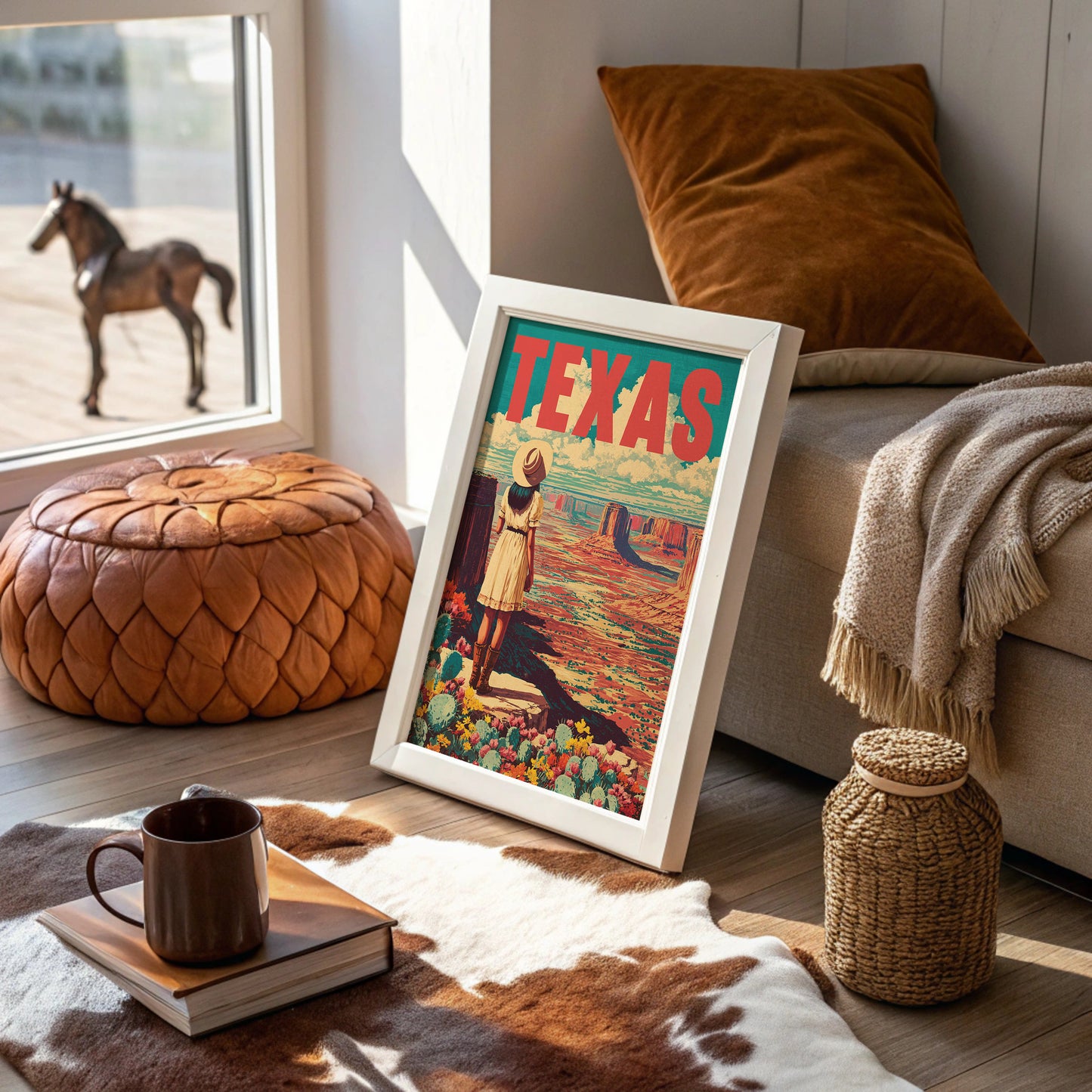Texas Vintage Travel Poster