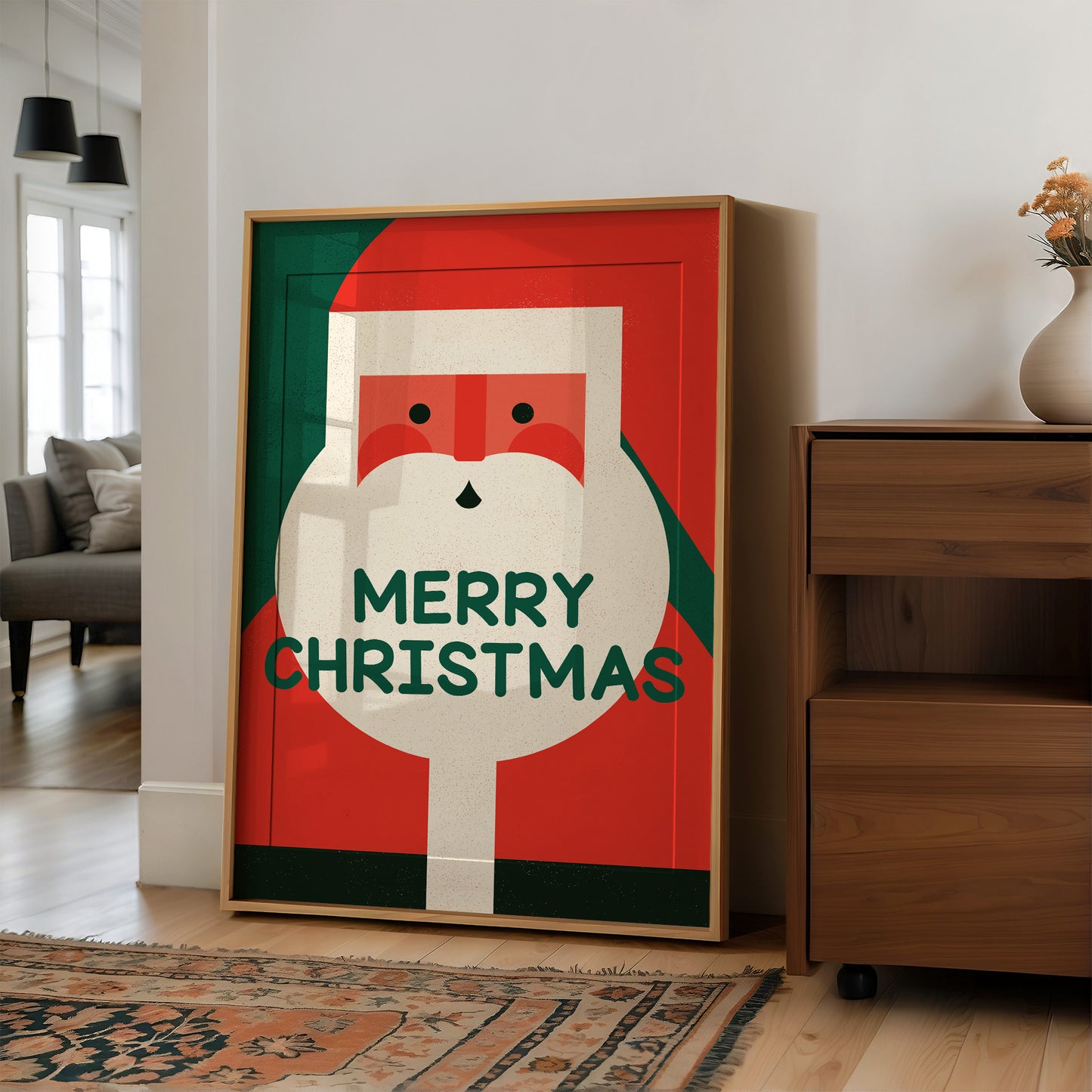 Merry Christmas Santa Face