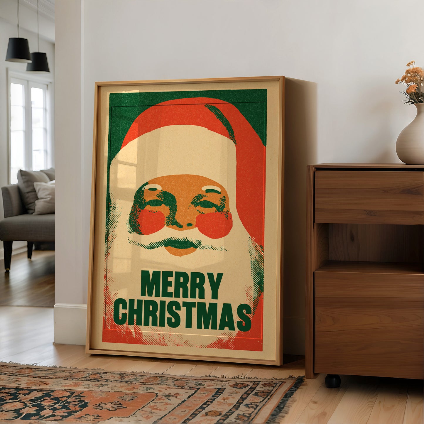Merry Christmas Riso Santa