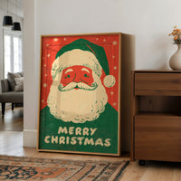 Merry Christmas Vintage Woodcut