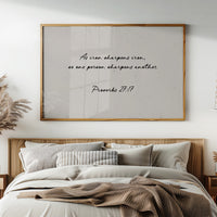 Iron Sharpens Iron Scripture Print