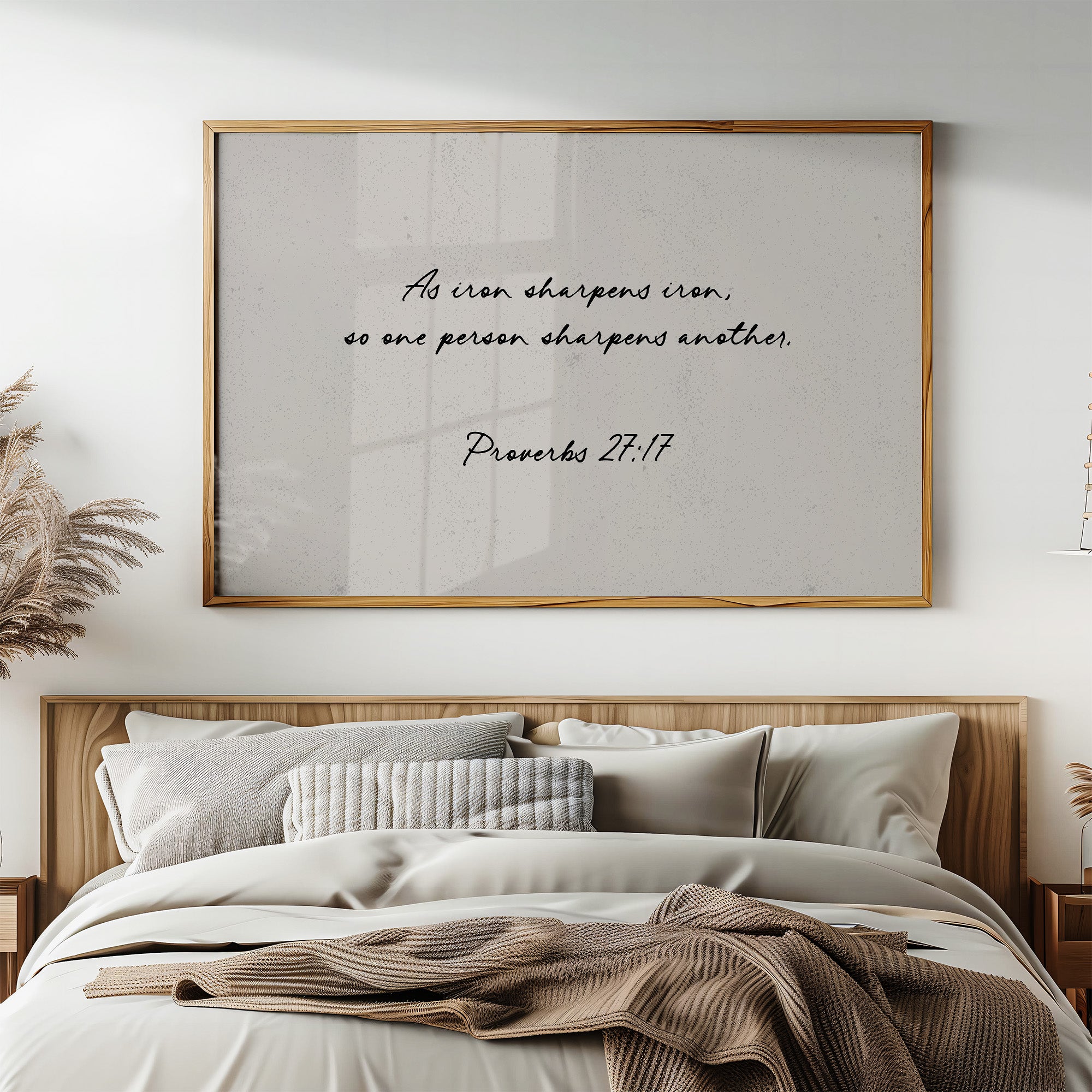 Iron Sharpens Iron Scripture Print