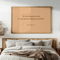 Iron Sharpens Iron Serif Print