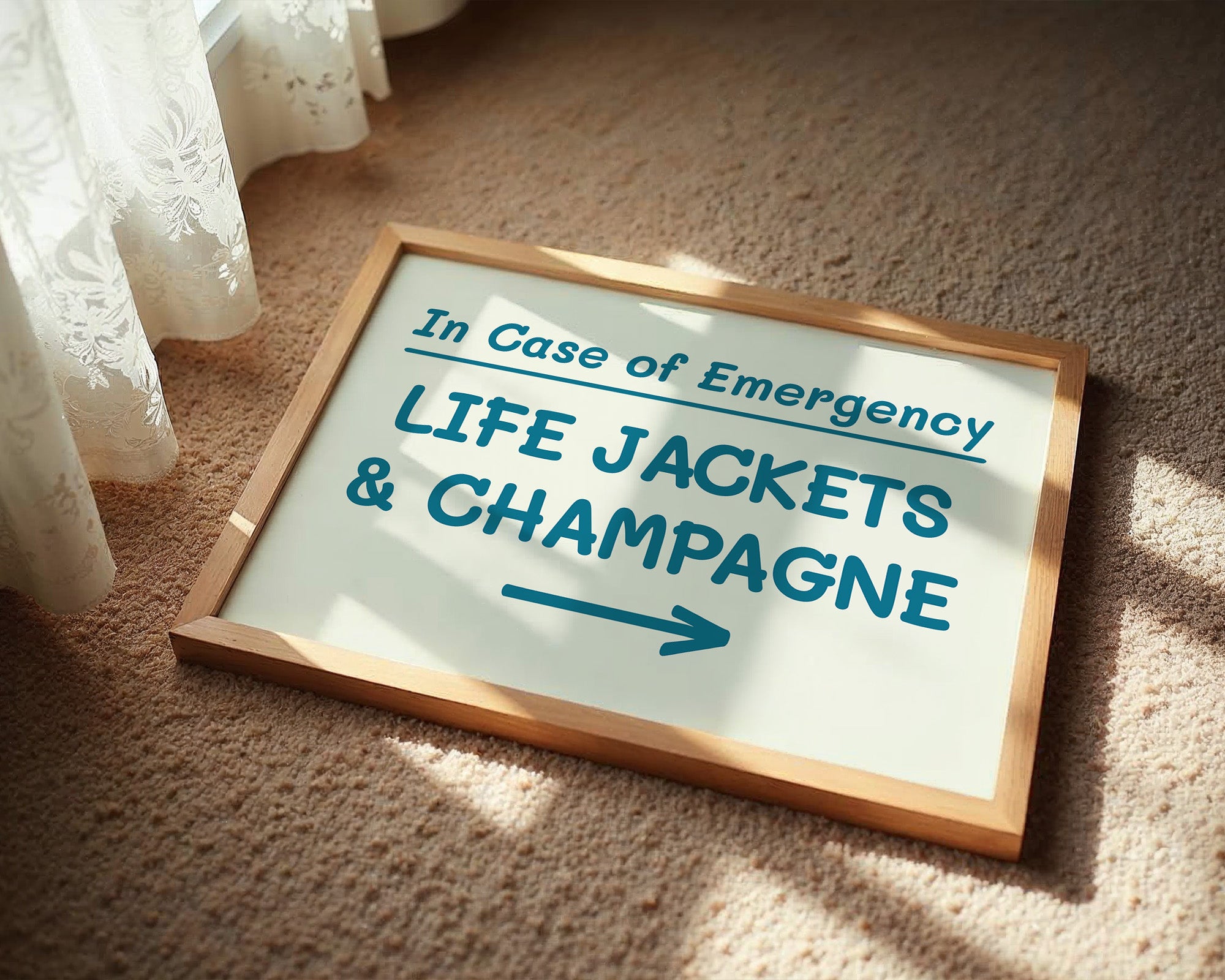 Life Jackets & Champagne, Teal