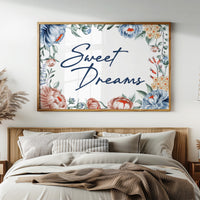 Sweet Dreams Floral Frame Print