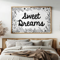 Sweet Dreams Botanical Line Art