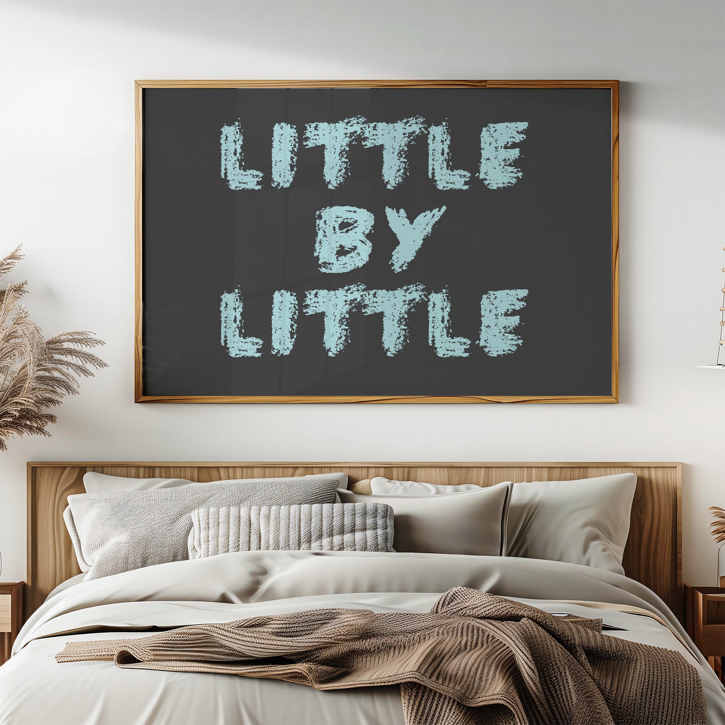 Little By Little Chalkboard Print