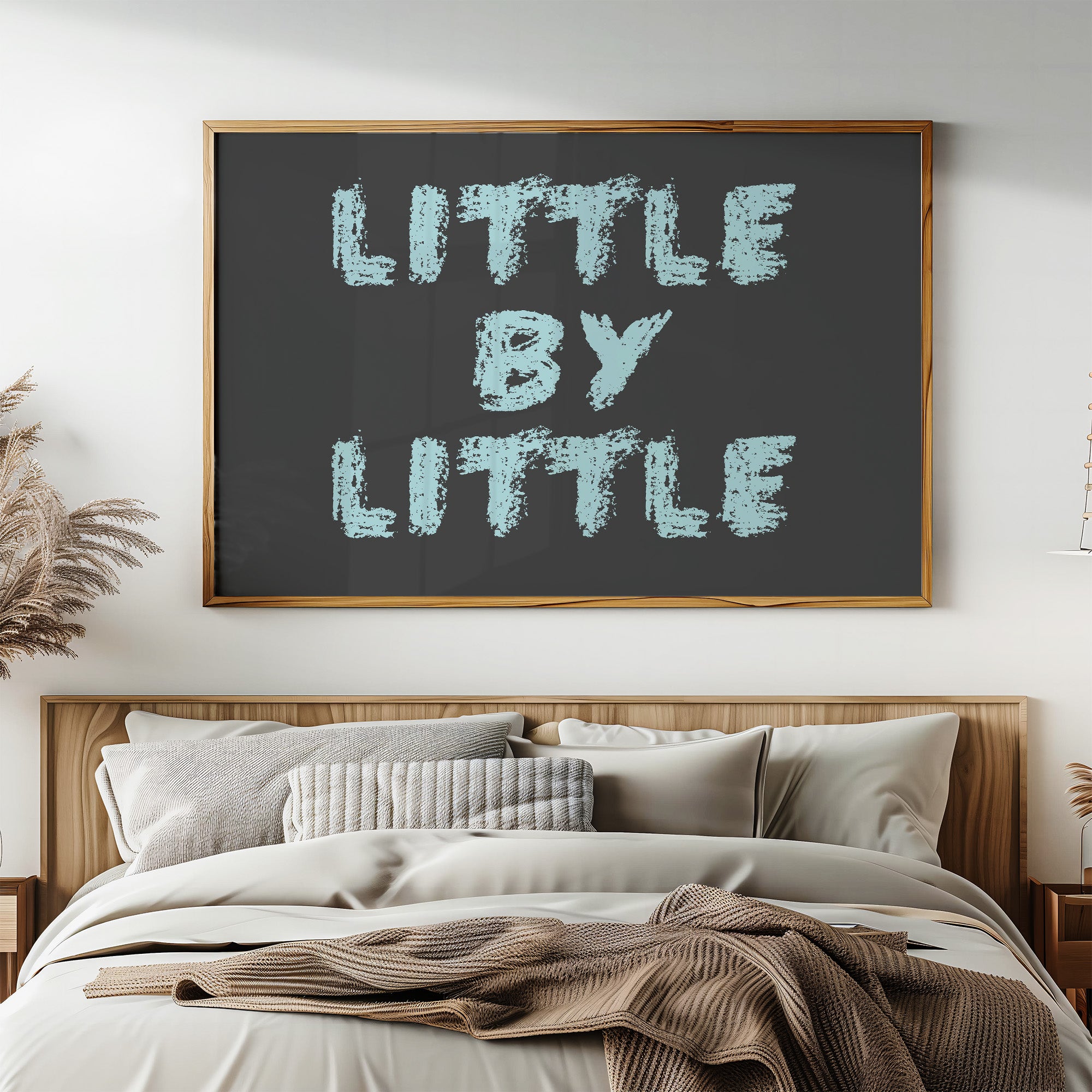 Little By Little Chalkboard Print