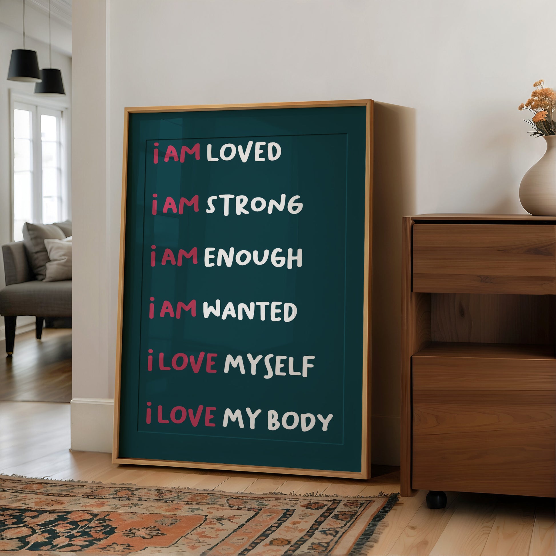Six Ways to Say I Am (Teal)