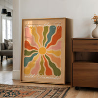 Groovy Sunburst Rays
