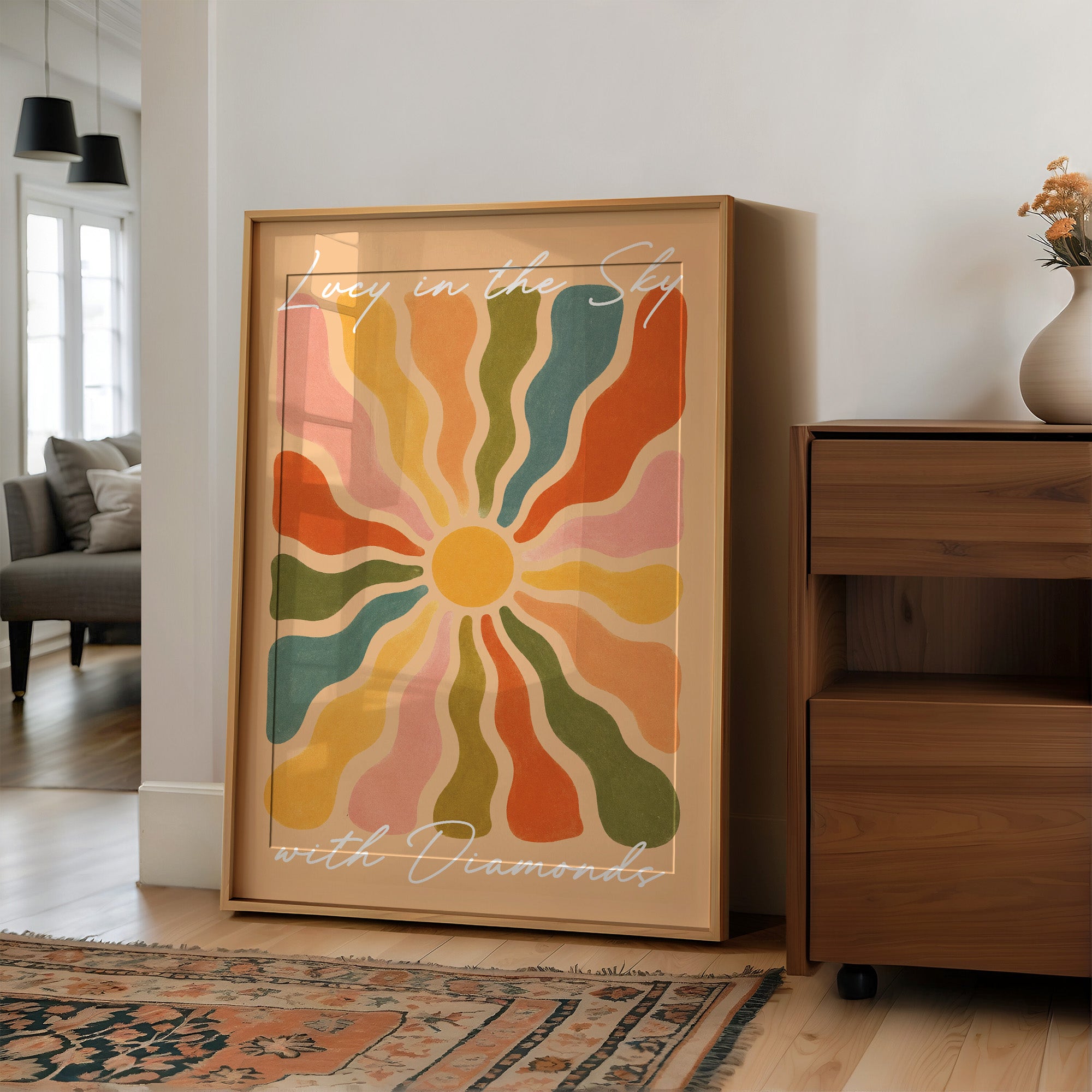 Groovy Sunburst Rays
