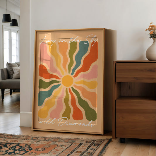 Groovy Sunburst Rays