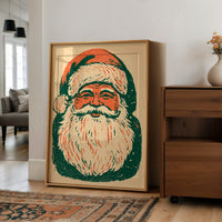 Retro Riso Santa Face