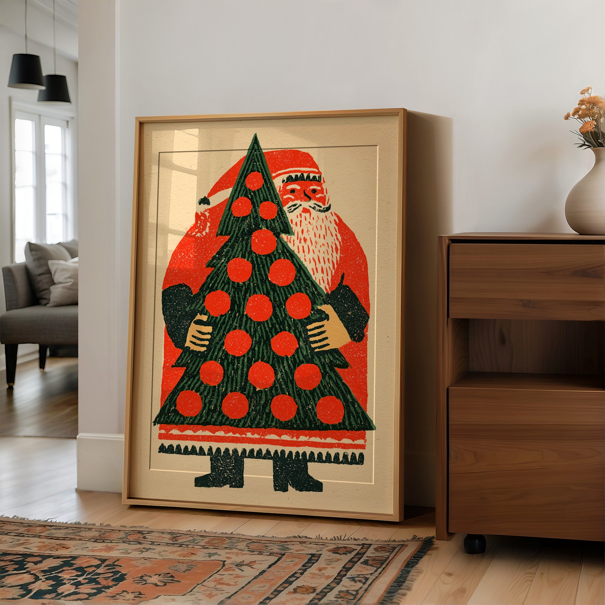 Santa Hauls the Big Tree