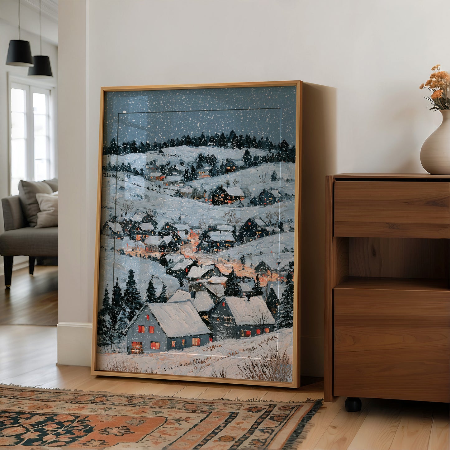 Village in the Snowy Hollow