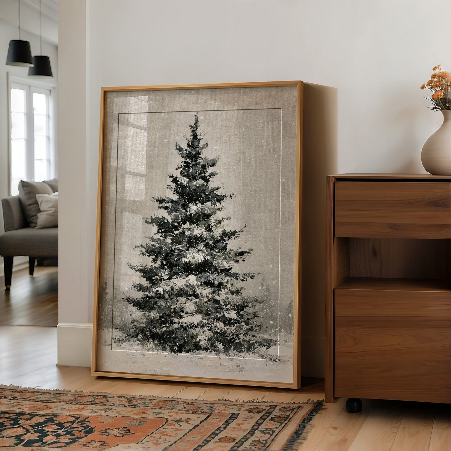 Lone Pine in Snowfall