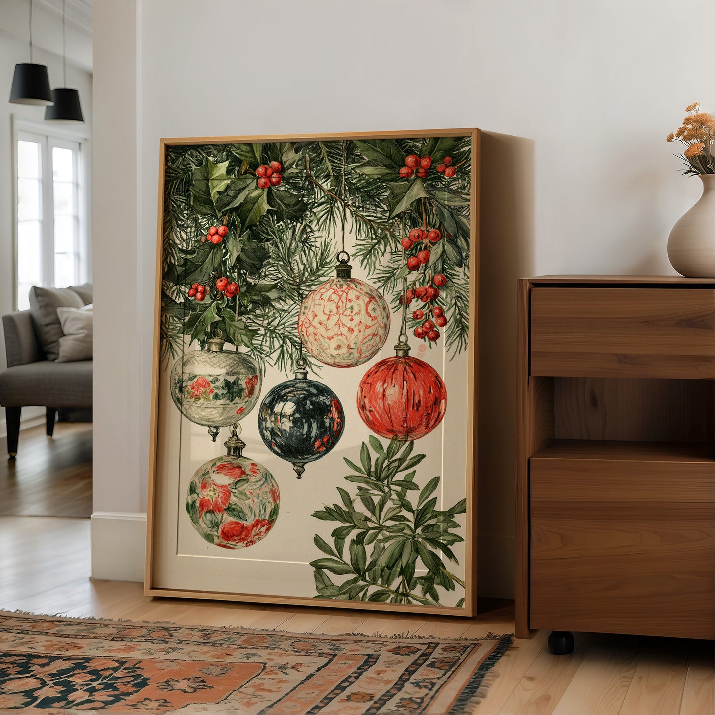 Painted Ornaments in the Boughs